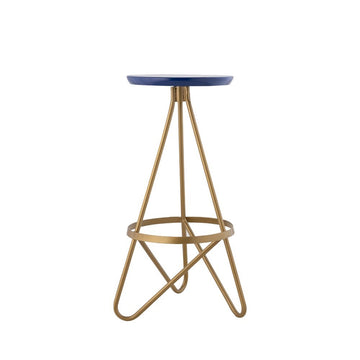 Spiroa 30" Modern Industrial Metal Backless Circular Bar Stool - JONATHAN Y